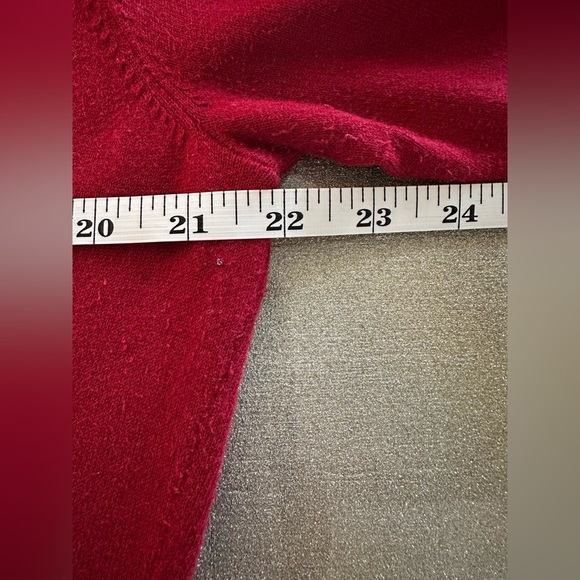 Karen Scott Women's Long Sleeve Open Front Red Cardigan (815) - Picture 10 of 11